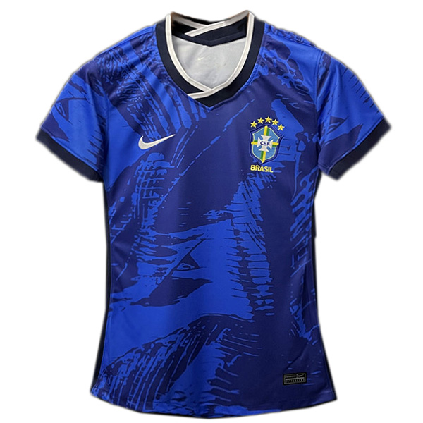 Brazil maglia da calcio femminile speciale brasiliana da donna divisa sportiva da calcio maglia blu 2022